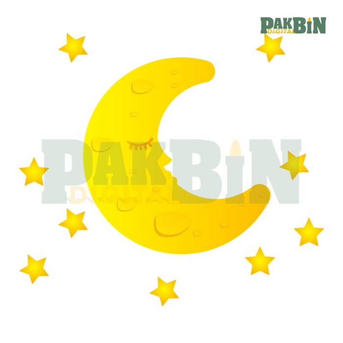 Cute Sun and Moon Clipart Collection with Stars & Clouds - Image 7