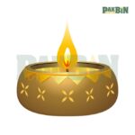 Golden Diwali Clipart Bundle | Diya PNG Pack - Image 2