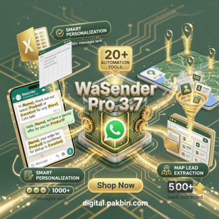 WaSender - 3.7 WhatsApp Bulk Messages Sender and Leads Extractor